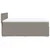 Vidaxl Box spring postelja z vzmetnico taupe 140x200 cm blago