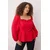 Trendyol Curve Ženska bluza Tbbaw26Af00051, Crvena
