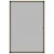 Vidaxl Komarnik za okna rjav 90x120 cm