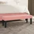 Vidaxl Klop roza 100x30x30 cm žamet