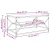 Kava Stol Crni hrast 90 x 50 x 40 cm Inženjerska drva i čelik