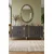Hanah Home komoda Ilay 180, 180 cm, antracit / zlatna