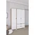 HANAH HOME Ormar braon - bele boje Nisan 1600 019
