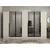 Hanah Home ormar sa reflektujućim staklom Nisa 20623, 315 cm, peščar