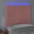 Vidaxl vidaXL Vzglavje postelje z LED svetlo roza 100x5x118/128 cm žamet