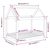 Krevet za pse crni 101x70x90 cm od masivne borovine
