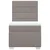Vidaxl Box spring postelja z vzmetnico taupe 80x200 cm blago