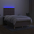Vidaxl Box spring postelja z vzmetnico LED taupe 120x190 cm blago