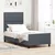 vidaXL vidaXL Postelja Temno Siva 90x190 cm Žamet, (22049610)