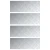 Stepenica Pravokutni 4 pcs Srebrno 80 x 30 cm Aluminij