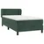 Vidaxl Box spring postelja z vzmetnico temno zelena 90x200 cm žamet