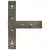 Noge za klub stolić T-oblika 2 kom Crne 50x25x(42-43) cm Čelik