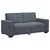 vidaXL Dvosed temno siv 180x78x84 cm žamet