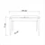 Hanah Home Trpezarijski set Costa, 5 delova, Belo-antracit