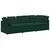 Modularna sofa s jastucima, baršunasta tamnozelena