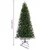 Umjetno božićno drvce s stalakom Zelena 210 cm PVC, PE i čelik