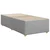 vidaXL Postelja boxspring z vzmetnico Svetlo siva 80 x 200 cm Blago
