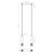 Sollux SL.1692 - Luster na sajli LIRO 2xGU10/10W/230V bela