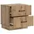 vidaXL Nočna omarica 2 pcs Artisan hrast 43 x 34,5 x 44,5 cm