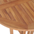 vidaXL Zložljiva barska miza iz trdne tikovine 100x65x105 cm