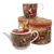 Božičkov vrček in vrč v okrasni škatli - porcelanast božični set