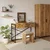 Vidaxl Toaletna mizica Rjava 100 x 40 x 120 cm Masiven les akacije
