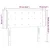 Vidaxl LED posteljno vzglavje krem 93x16x78/88 cm blago
