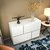 HANAH HOME Komoda Mares White Grey