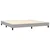 vidaXL Box spring postelja z vzmetnico LED sv. siva 200x200 cm blago