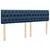 Vidaxl Box spring postelja z vzmetnico modra 180x200 cm blago