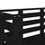 Vrtna klupa crna 111,5 x 53 x 71 cm od masivne borovine