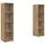 Set TV komoda 2 pcs Smeđa 37 x 37 x 142,5 cm Konstruirano drvo