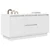 TV ormarić s LED svjetlima bijeli 100x41x50 cm