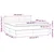 Vidaxl Box spring postelja z vzmetnico LED modra 160x200 cm blago