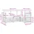 Setovi sofa 4 pcs Bijela i antracit 185,5 x 126,5 x 73 cm