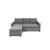 Atelier del Sofa Ugaona granitura Kado, Svetlosiva