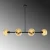 Opviq Luster Benek-15-14474, 103x40x74cm, IP20, Crno-žuti