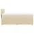 vidaXL vidaXL Box spring postelja z vzmetnico krem 100x200 cm blago, (21291387)