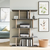 Hanah Home Harmon Anthracite Oak Polica za knjige 90x25x127.4 cm, Siva