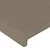 LED uzglavlje smeđesivo 200x5x118/128 cm od tkanine