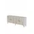 Hanah Home komoda Ilay 180, 180 cm, bela / travertin / srebrna