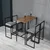 Atelier del Sofa Set 4 barske stolice i barski sto Nordic Šareni