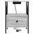 Noćni ormar s ladicama 2 pcs Siva Sonoma 41,5 x 40,5 x 55 cm