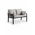 HANAH HOME Baštenska garnitura Nergiz 2+1+1 Mink