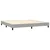 vidaXL Box spring postelja z vzmetnico LED sv. siva 200x200 cm blago