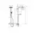 HANSGROHE termostatski komplet za prhanje CROMETTA S 240