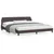 Vidaxl Posteljni okvir Dover temno rjav 200x200 cm blago