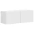 TV zidni ormar Zidne 2 pcs Sjajno bijelo 39 x 31 x 29,5 cm