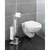 WENKO 21564100 - WC četka RIVALTA 18x70 cm nerđajući čelik/srebrna/bela/crna