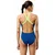 Speedo solid powerback denim teal s - uk32
